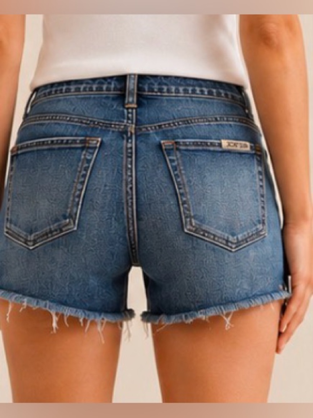 NWT Joe’s Jeans Atwater Denim Cutoff Shorts Size 25 Raw Hem Mid Rise